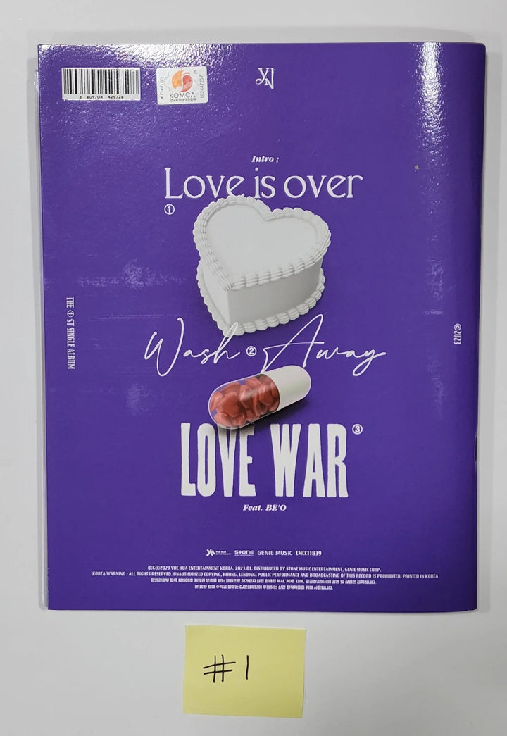 YENA "Love War" - Hand Autographed(Signed) Album - HALLYUSUPERSTORE