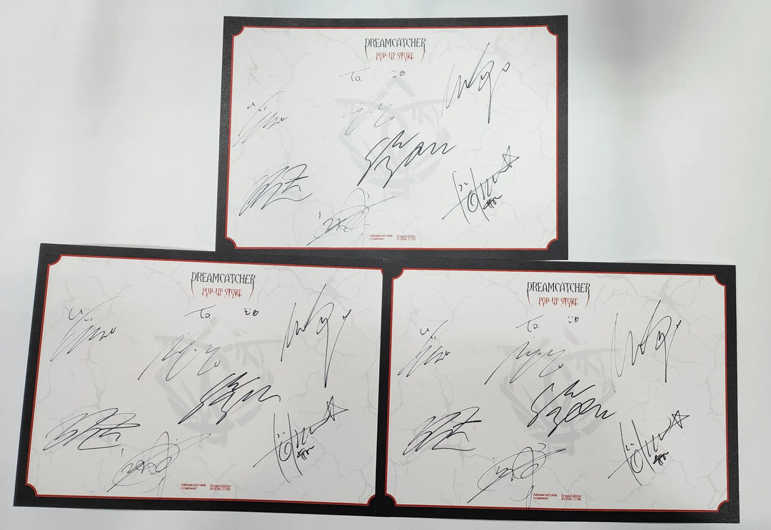 Dreamcatcher ‘Apocalypse : Broken Halloween" - Hand Autographed(Signed) Paper (Restocked 2/16) - HALLYUSUPERSTORE