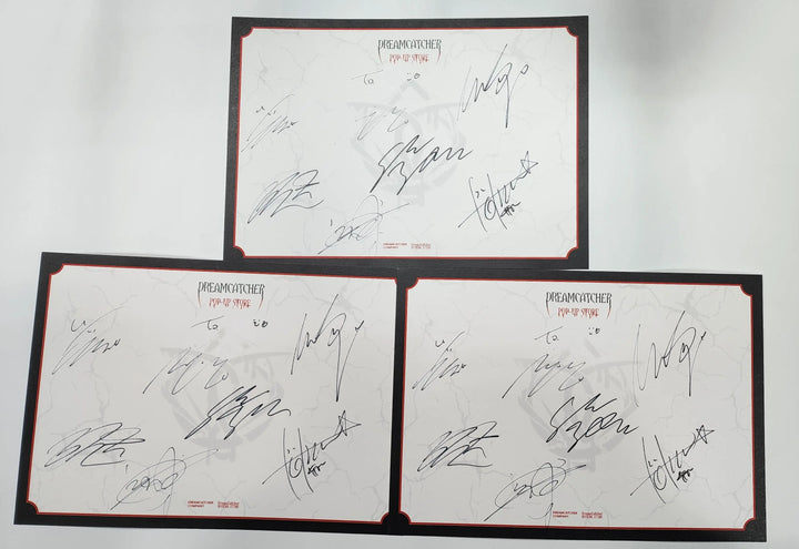 Dreamcatcher ‘Apocalypse : Broken Halloween" - Hand Autographed(Signed) Paper (Restocked 2/16) - HALLYUSUPERSTORE