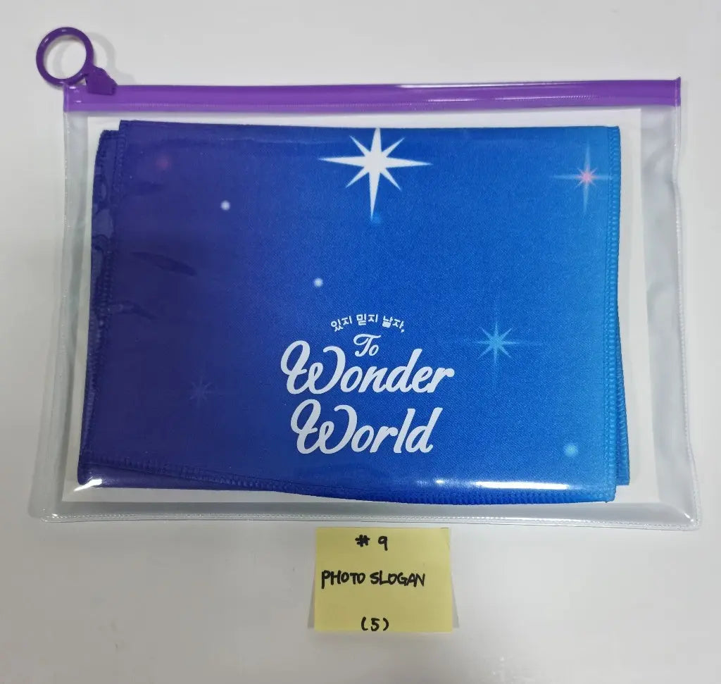 ITZY "Wonder World" The 2nd Fan Meeting - Official MD [Wonder World Pass, Trading Photocard, Photocard Holder, Acrylic Kit, 4 Cut Photo Sticker, Photo Slogan] - HALLYUSUPERSTORE