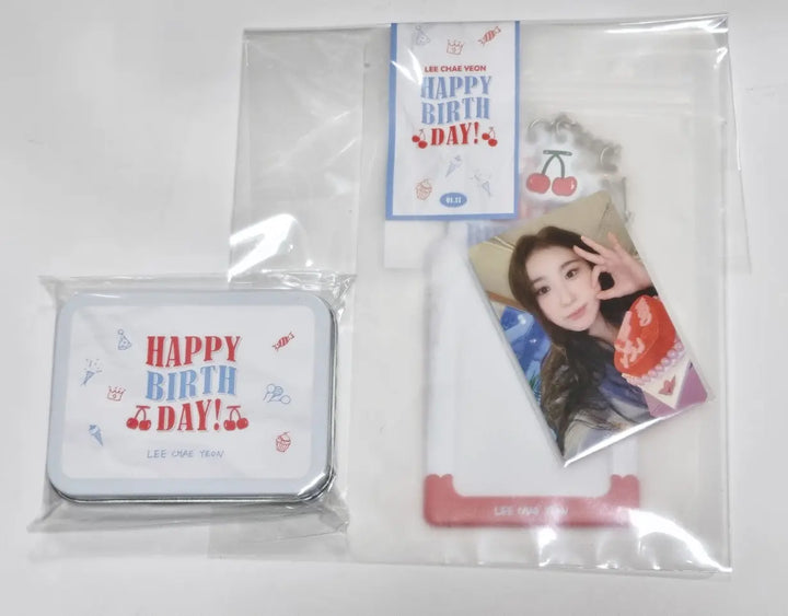 Lee Chae Yeon - Happy LCY Day Official MD [Tin Case Photocard Set, Photocard Holder Keyring] - HALLYUSUPERSTORE
