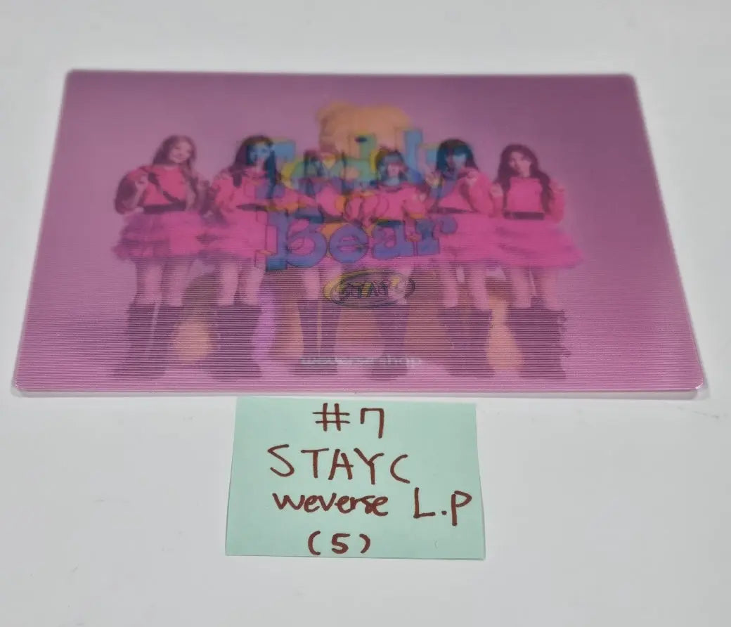 StayC "Teddy Bear" - Weverse Shop Pre-Order Benefit Photocard, Lenticular Photo - HALLYUSUPERSTORE