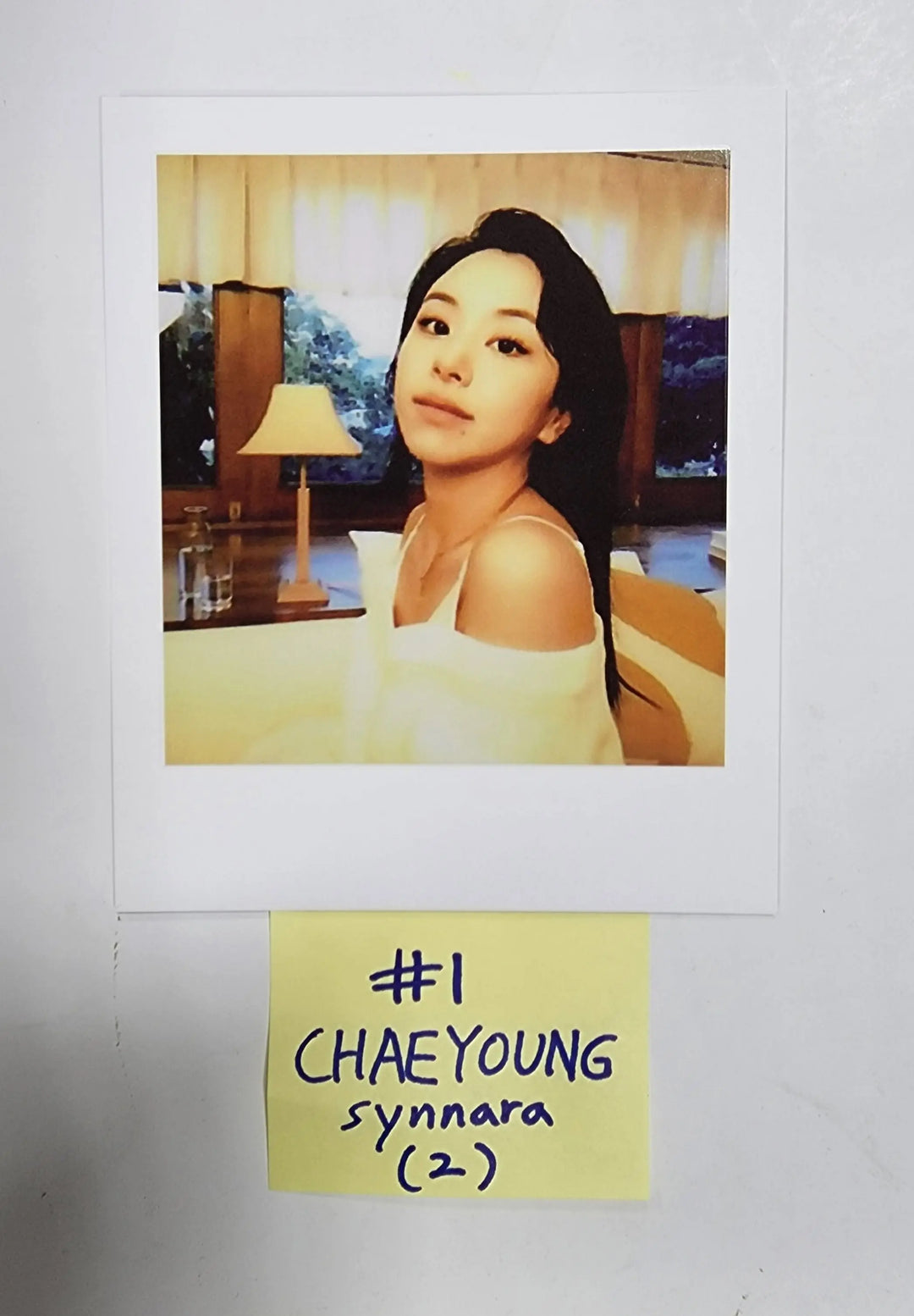 Chae Young (Of TWICE} "Yes, I am Chaeyoung." 1st Photobook - Synnara Pre-Order Benefit Polaroid Type Photocard - HALLYUSUPERSTORE