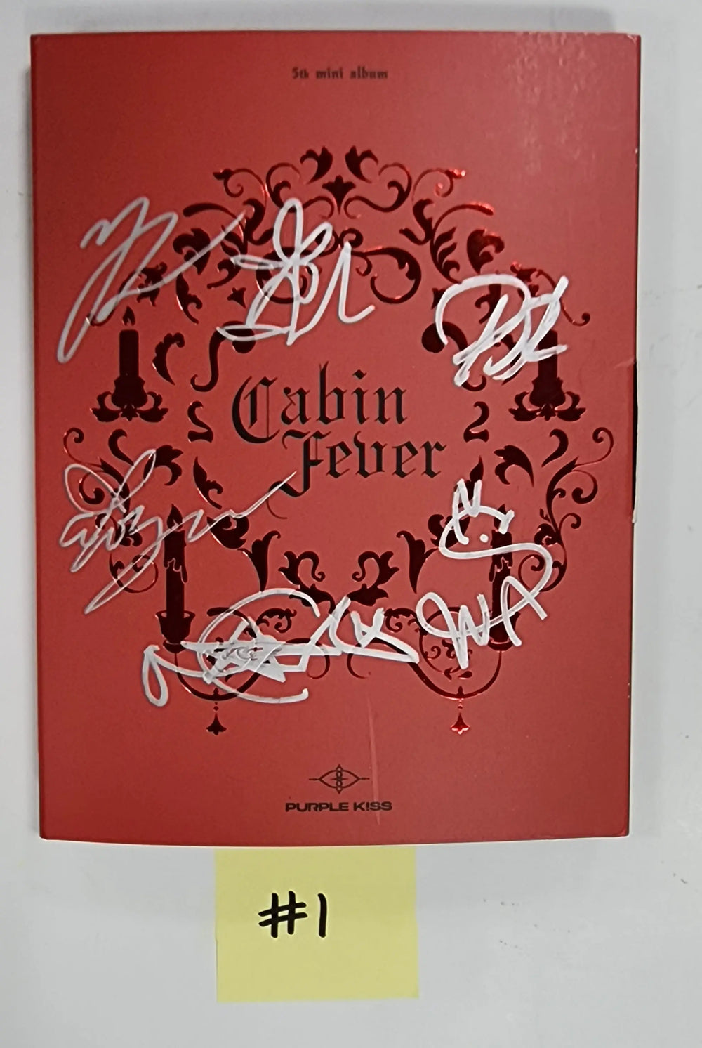 PURPLE KISS "Cabin Fever" - Hand Autographed(Signed) Promo Album - HALLYUSUPERSTORE