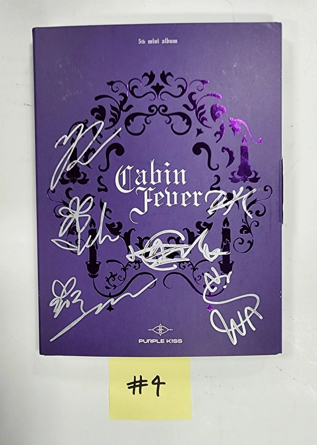 PURPLE KISS "Cabin Fever" - Hand Autographed(Signed) Promo Album - HALLYUSUPERSTORE