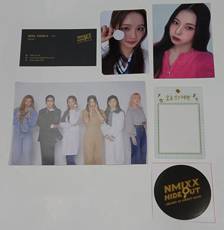 NMIXX "HIDE OUT : Secret Of Sweet Oasis" - Drink &amp; Cookie Event Photocards Set - HALLYUSUPERSTORE