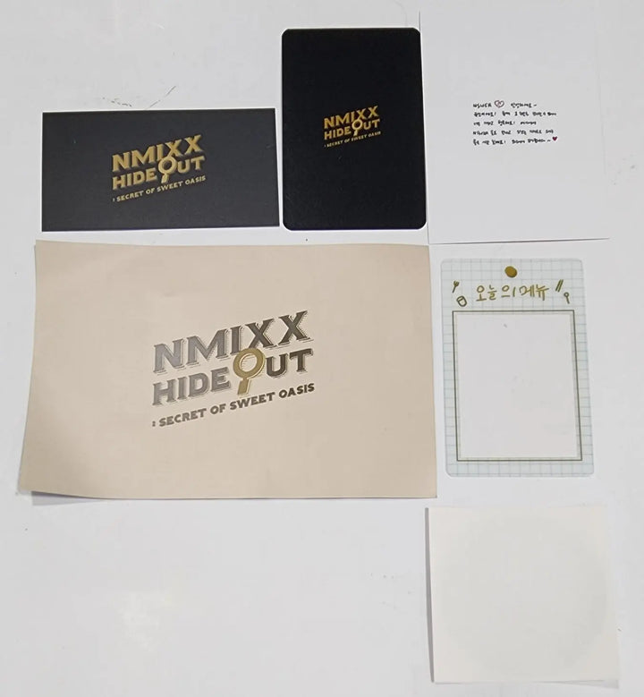 NMIXX "HIDE OUT : Secret Of Sweet Oasis" - Drink &amp; Cookie Event Photocards Set - HALLYUSUPERSTORE