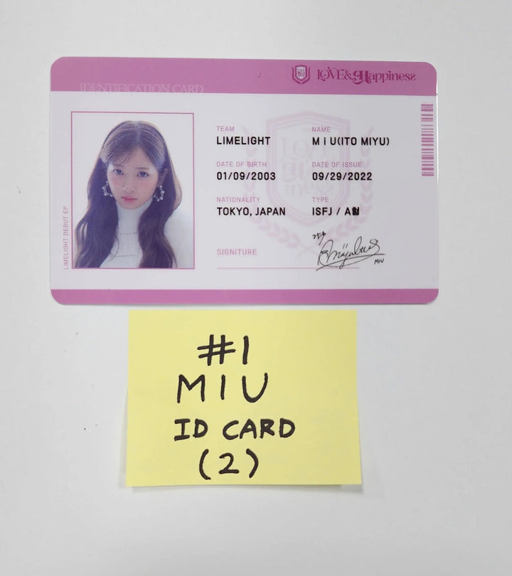LIMELIGHT "LOVE &amp; HAPPINESS" - Official Photocard, ID Card, Lenticular Photocard, Message Film - HALLYUSUPERSTORE