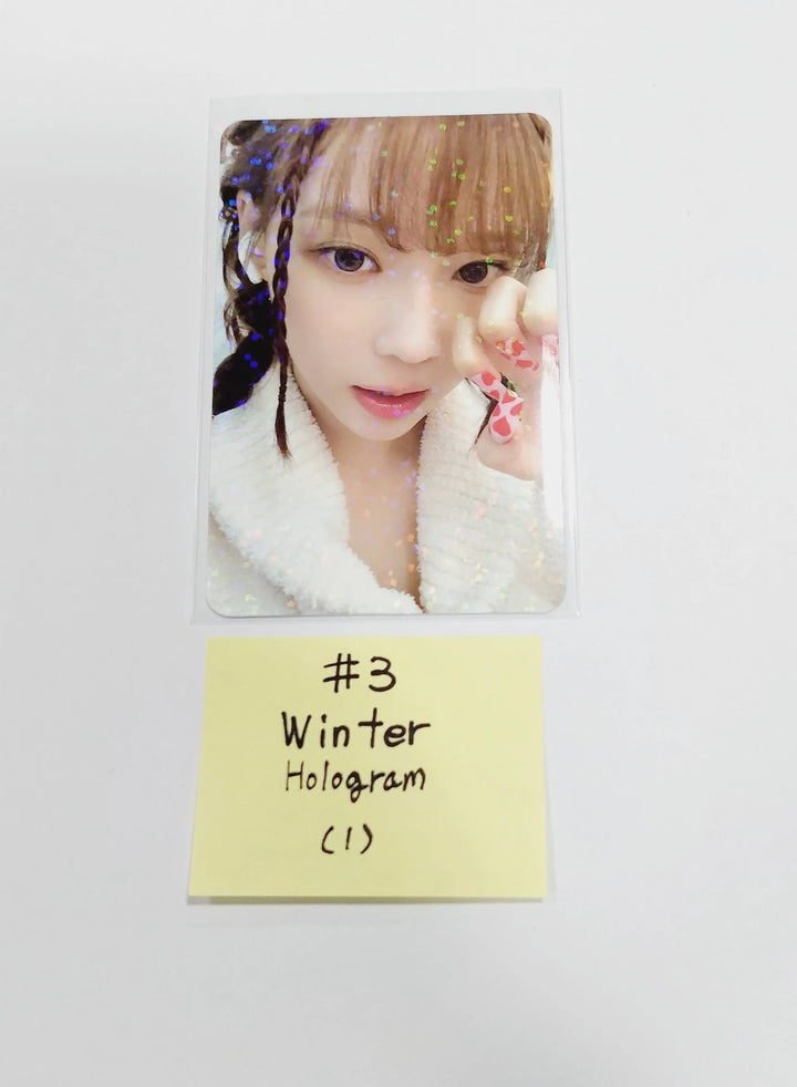 Aespa "2022 Pink Christmas" - Smtown &amp; Store Random Pack Hologram Photocard - HALLYUSUPERSTORE
