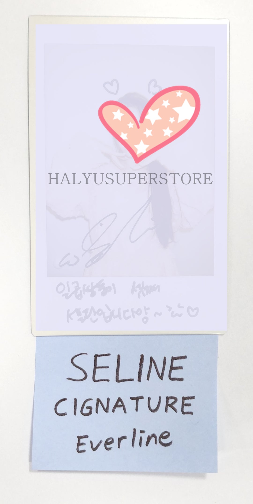 Seline (Of Cignature) "My Little Aurora" - Hand Autographed(Signed) Polaroid - HALLYUSUPERSTORE