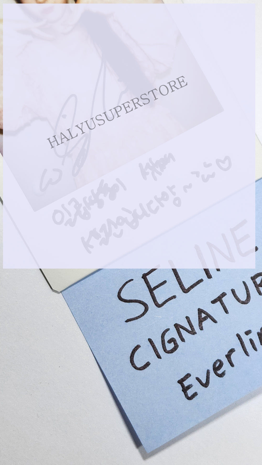 Seline (Of Cignature) "My Little Aurora" - Hand Autographed(Signed) Polaroid - HALLYUSUPERSTORE