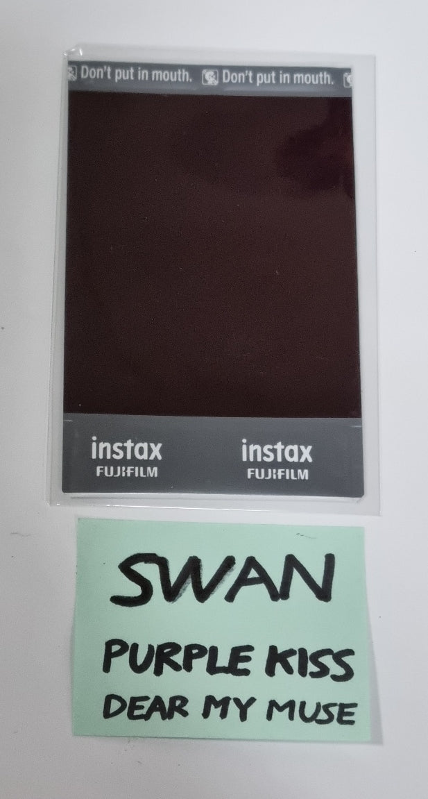 Swan (of Purple Kiss) 4th mini – Hand Autographed(Signed) Polaroid - HALLYUSUPERSTORE
