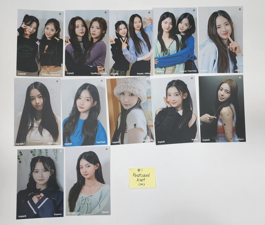 TripleS "ASSEMBLE" - Official MD [Postcard A Set, B Set, C Set] &amp; Gotcha Event Postcard - HALLYUSUPERSTORE