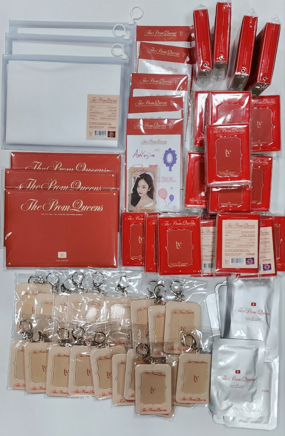 IVE "The Prom Queens" 1st Fan-Concert - Official MD [PVC CARD Horder, Photocard Binder, Photocard Deco Set, Postcard Set] - HALLYUSUPERSTORE