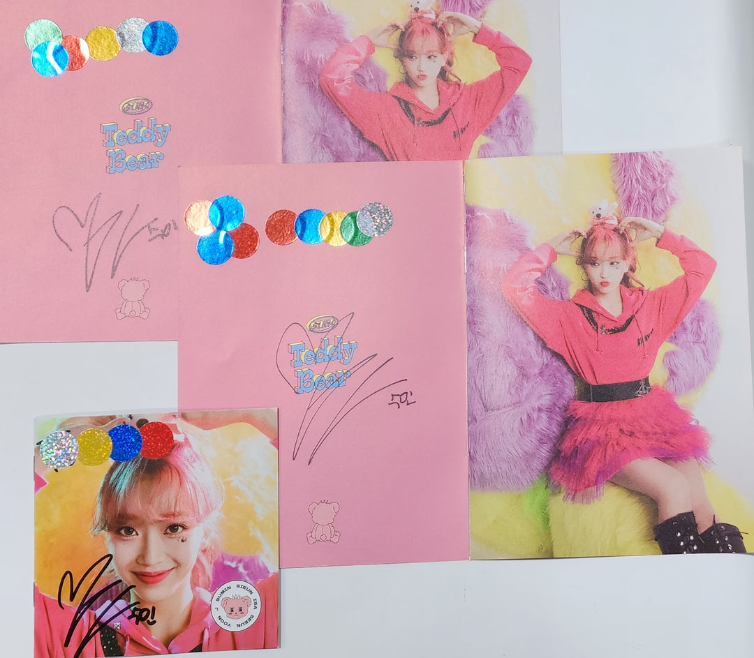 Sumin (Of StayC) "Teddy Bear" - A Cut Page From Fansign Event Album - HALLYUSUPERSTORE