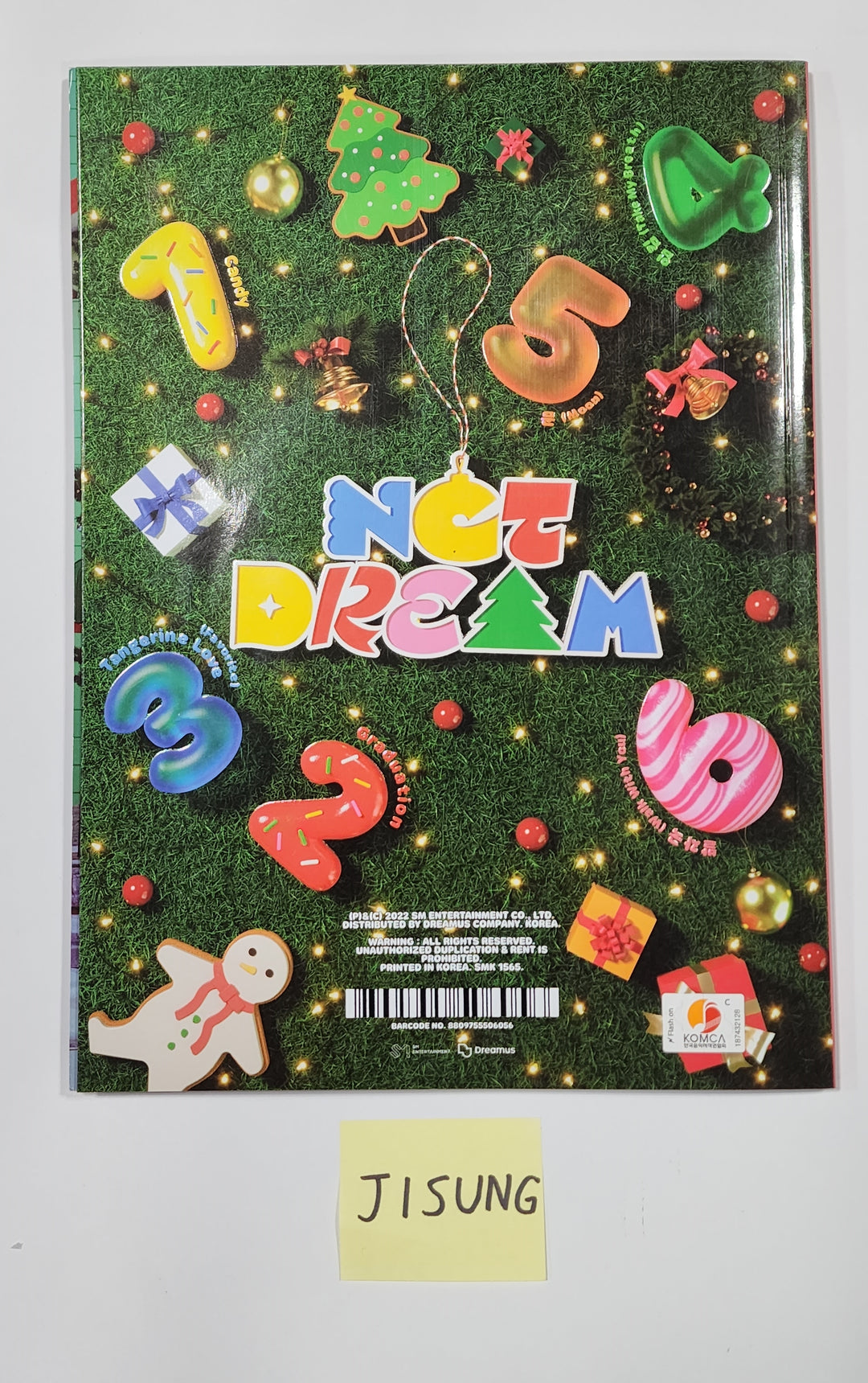 Jisung (Of NCT DREAM) "Candy" Winter Special Mini Album - Hand Autographed(Signed) Album - HALLYUSUPERSTORE