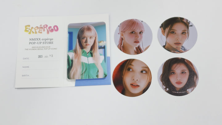 NMIXX "expergo" - Soundwave Pop-Up Store Event Photocard &amp; Circle Photo (4EA) - HALLYUSUPERSTORE
