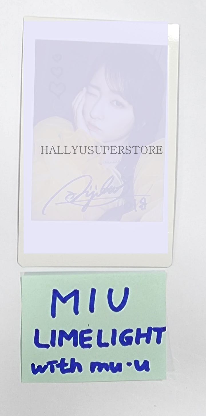 MIU (Of LIMELIGHT) "LOVE &amp; HAPPINESS" - Hand Autographed(Signed) Polaroid - HALLYUSUPERSTORE