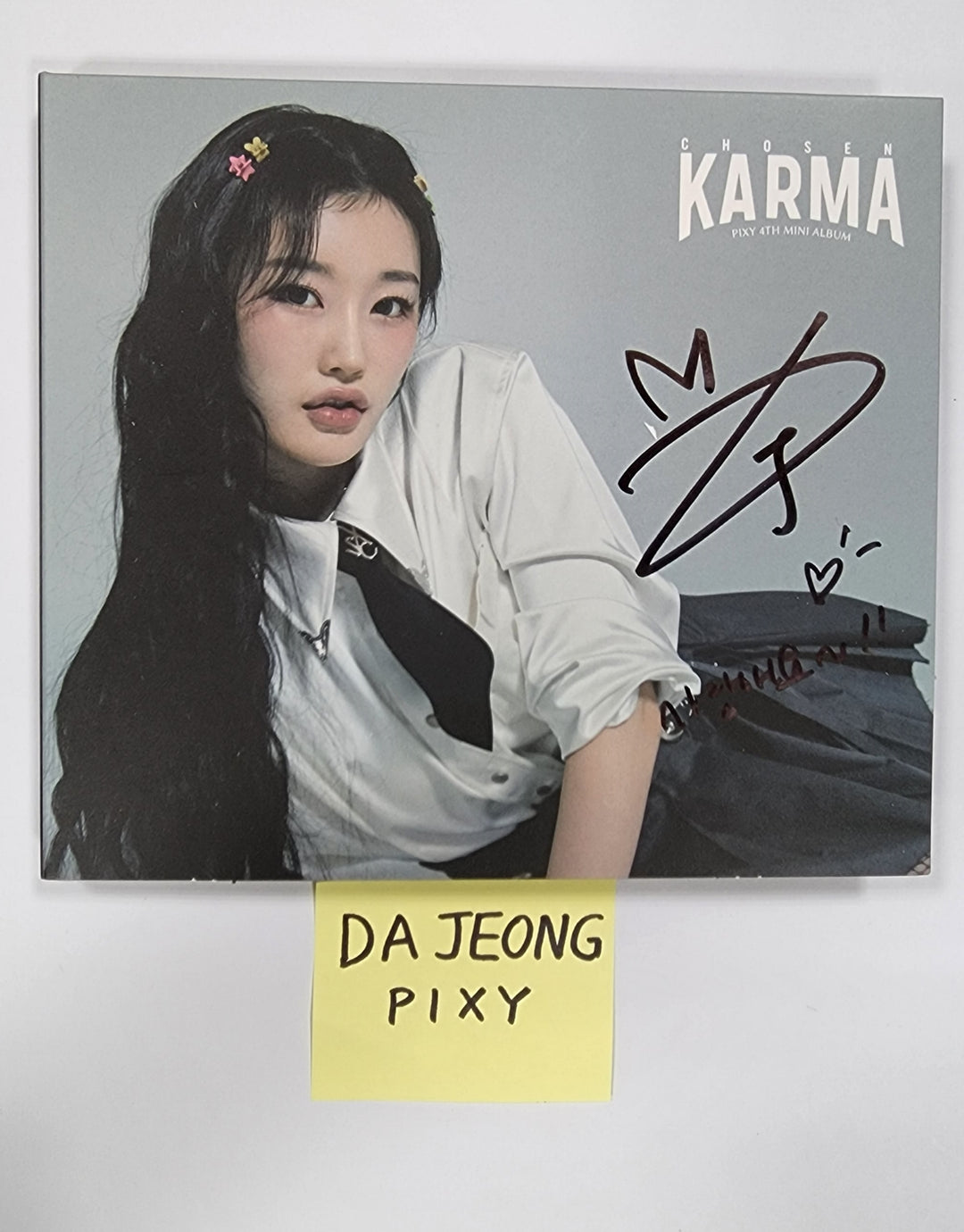Dajeon (Of Pixy) 'CHOSEN KARMA' - Hand Autographed(Signed) Album [DIGIPACK ver.] - HALLYUSUPERSTORE