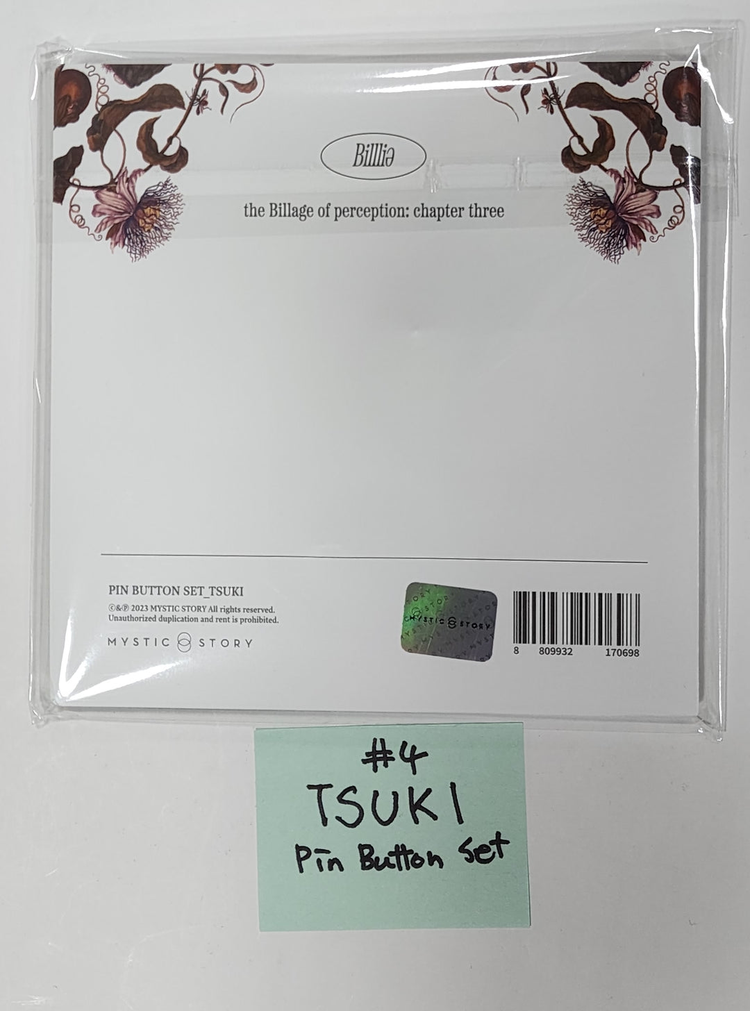 Billlie "the Billage of perception: chapter three" Mini 4th - Soundwave Official MD [Pin Button Set, Beads Bracelet, Tatoo Sticker Set, Sticker Pack] - HALLYUSUPERSTORE
