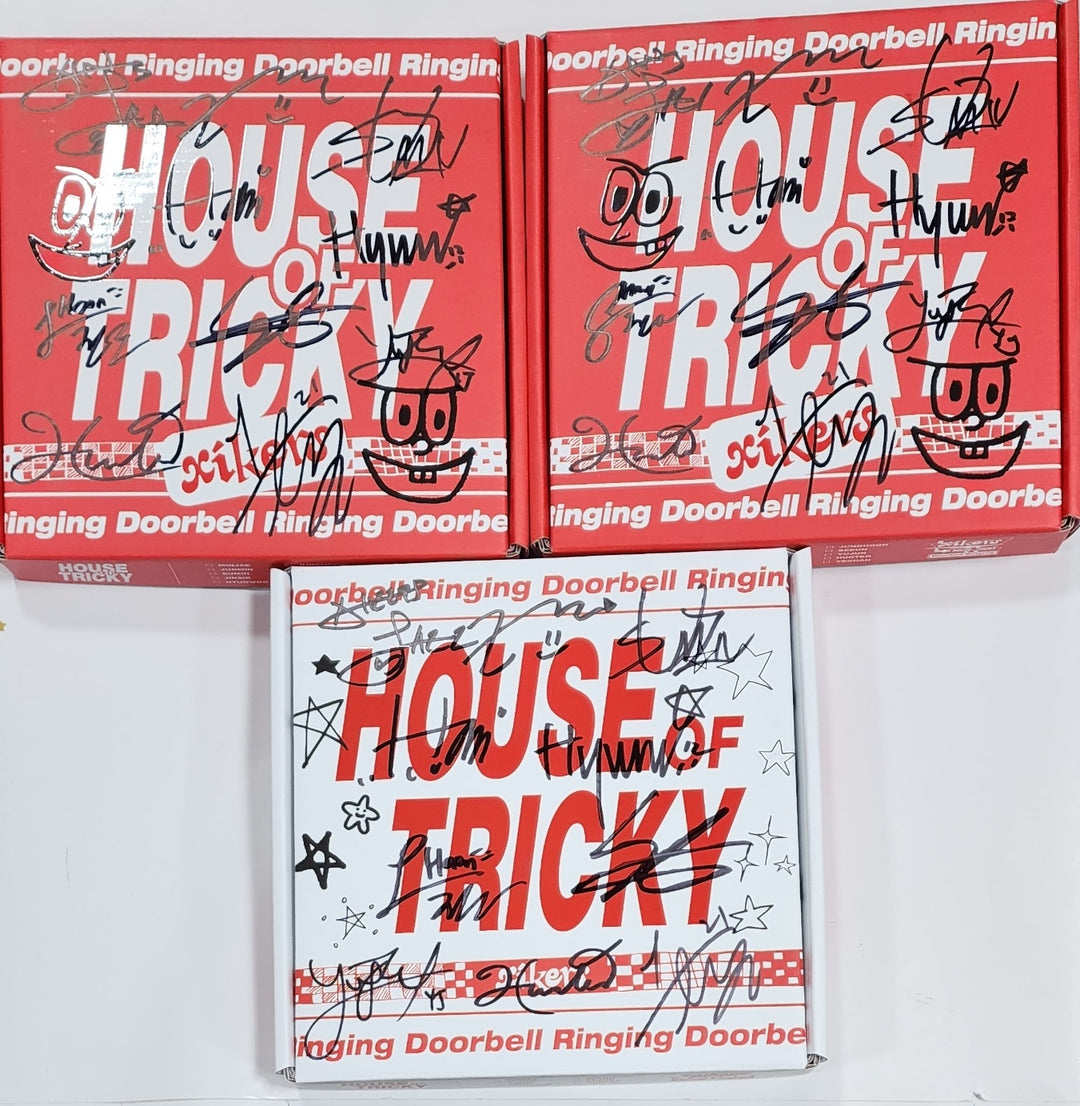 Xikers "HOUSE OF TRICKY : Doorbell Ringing" - Hand Autographed(Signed) Promo Album - HALLYUSUPERSTORE