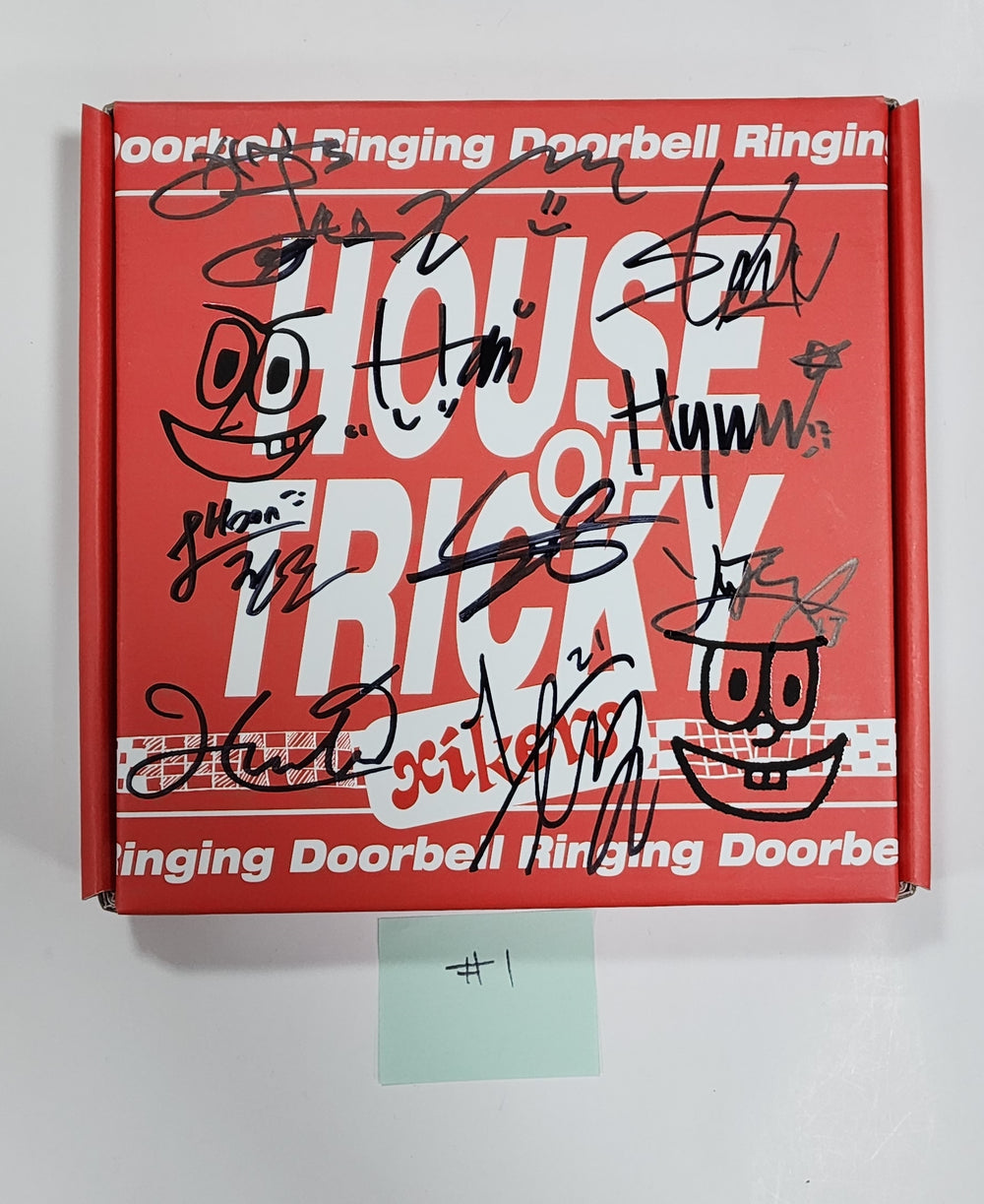 Xikers "HOUSE OF TRICKY : Doorbell Ringing" - Hand Autographed(Signed) Promo Album - HALLYUSUPERSTORE