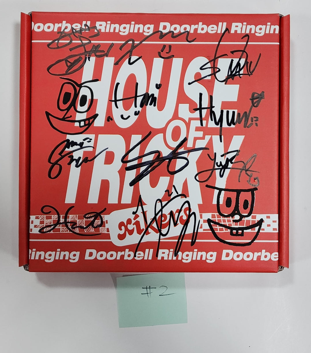 Xikers "HOUSE OF TRICKY : Doorbell Ringing" - Hand Autographed(Signed) Promo Album - HALLYUSUPERSTORE