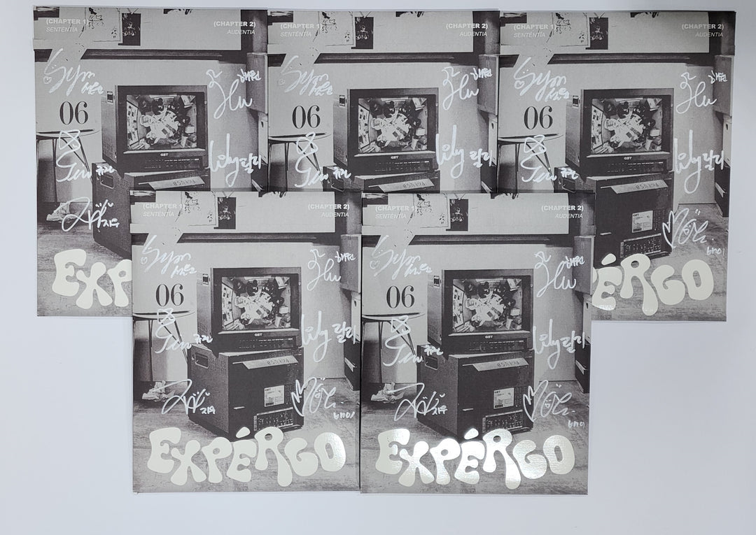 NMIXX "expergo" - Hand Autographed(Signed) Promo Album - HALLYUSUPERSTORE