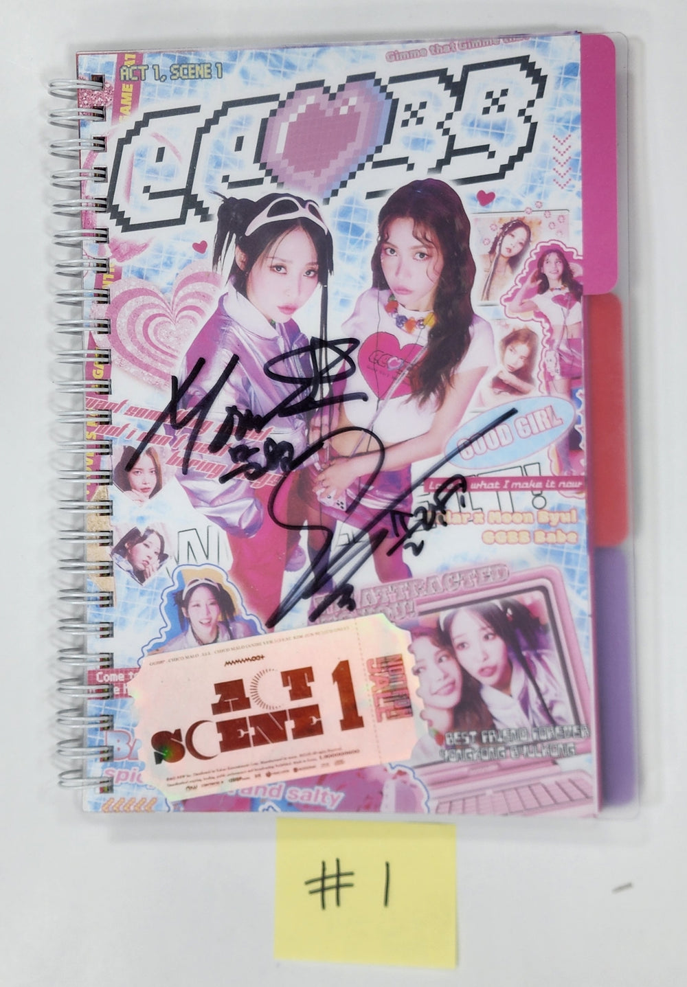 Mamamoo "ACT 1, SCENE 1" - Hand Autographed(Signed) Promo Album - HALLYUSUPERSTORE