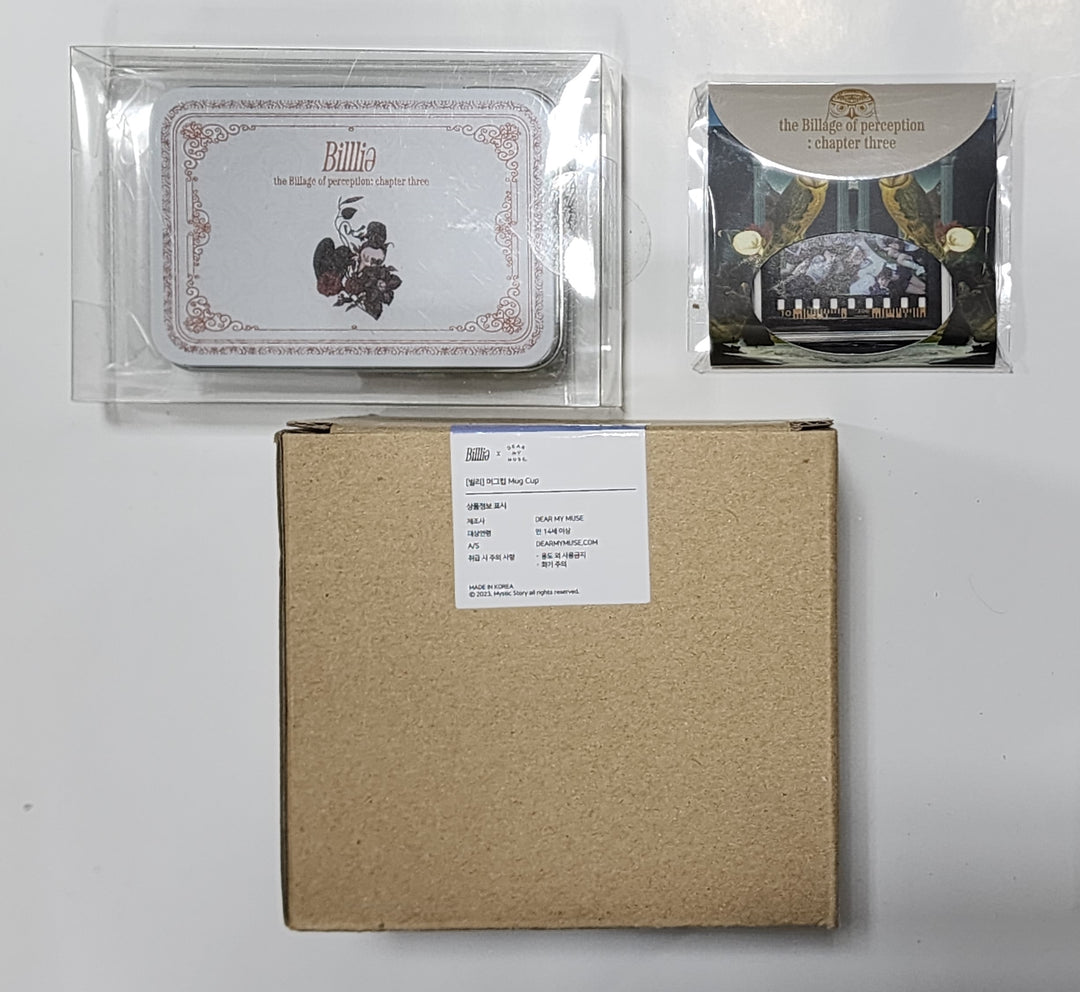 Billlie "the Billage of perception: chapter three" 4th Mini - Dear My Muse Pop-Up Store Official MD [Photocard + Tin Case Set, Mug + Photocard Set] - HALLYUSUPERSTORE