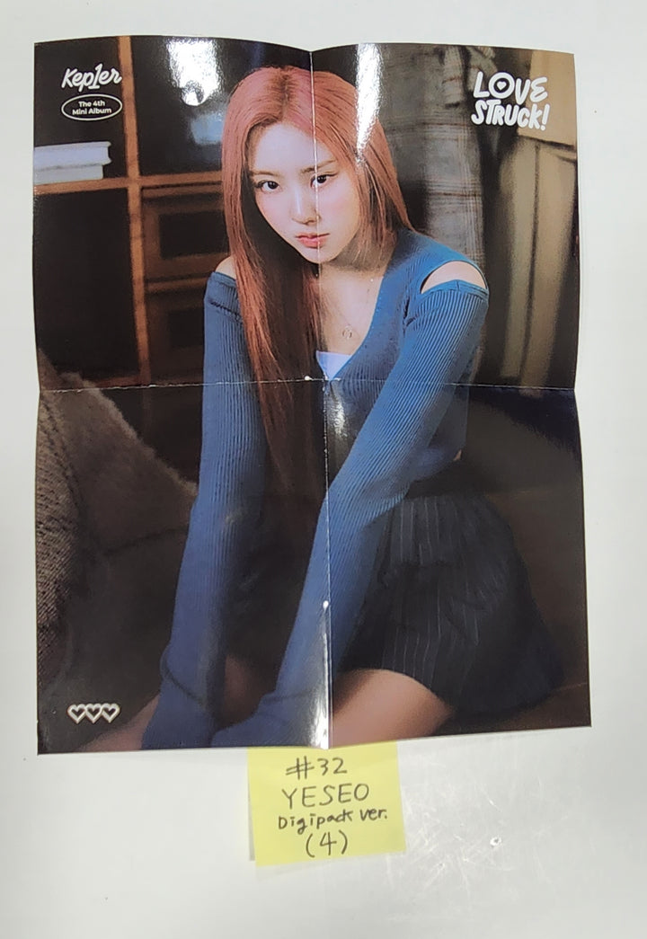 Kep1er "LOVESTRUCK! " - Official Photocard, Folded Poster [Digipack Ver.] - HALLYUSUPERSTORE
