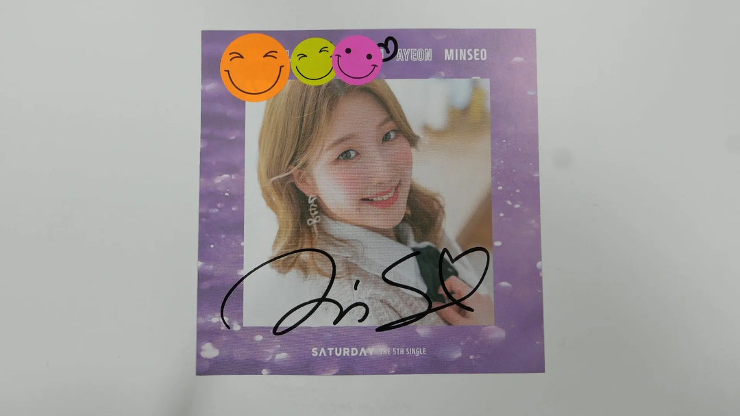 Saturday [Only You]  - A Cut Page From Fansign Event Albums - HALLYUSUPERSTORE