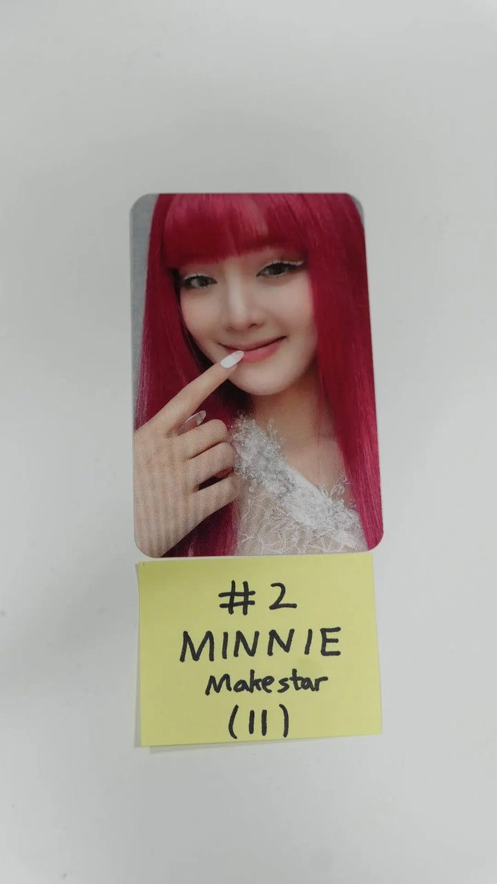 (g) I-DLE "I Burn" - Makestar Fansign Event Photocard (Ver. 
