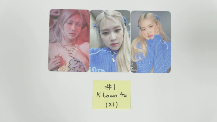 Rose (of Blackpink) -R-   YG, Ktown4u, Yes24 Pre-order photocard set - HALLYUSUPERSTORE