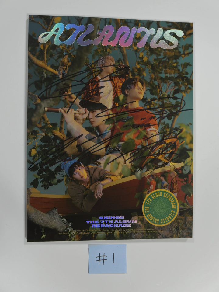 Shinee "Atalantis" 7th Repackage - Autographed (Signed) Promo Album - HALLYUSUPERSTORE
