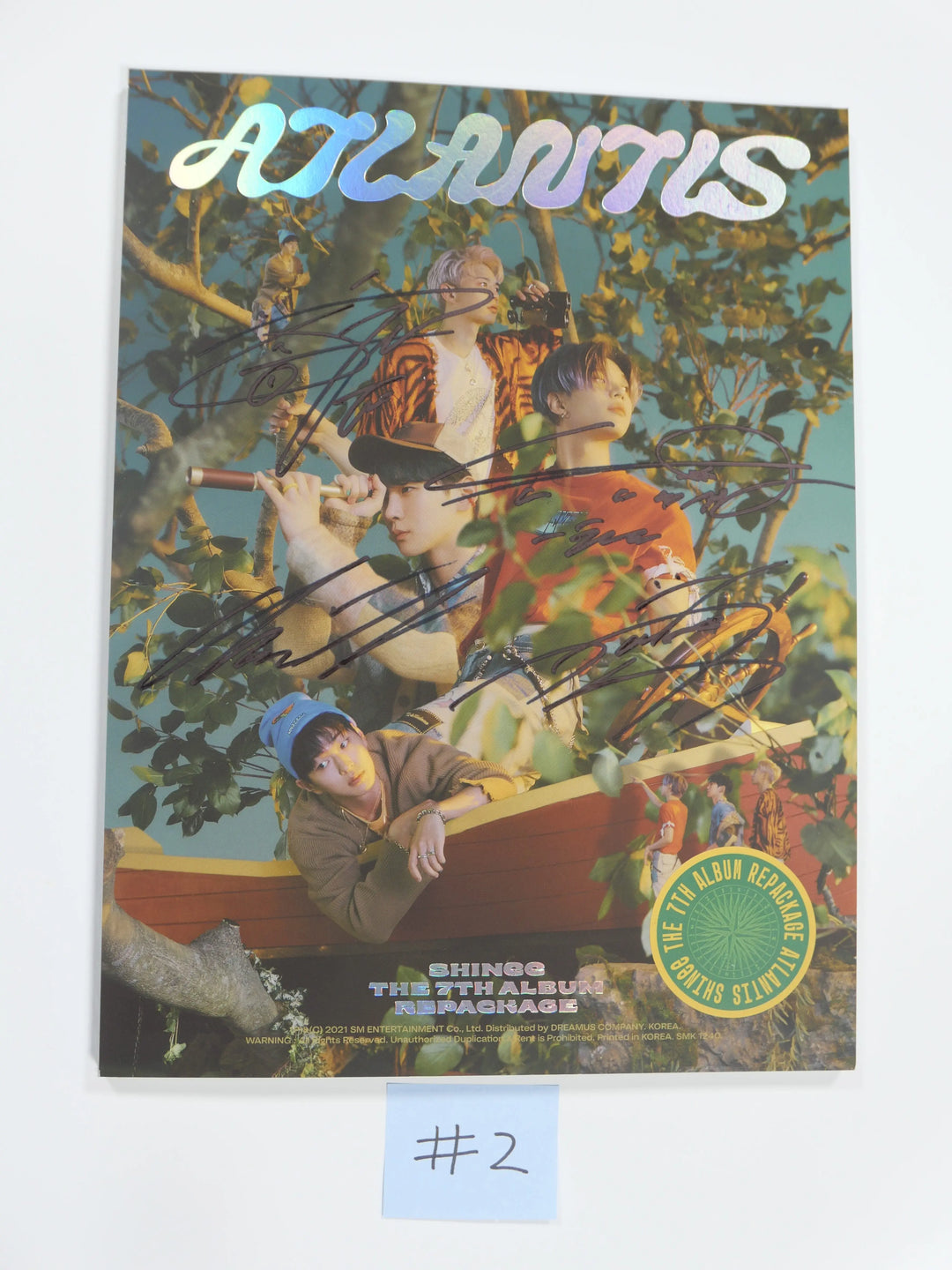 Shinee "Atalantis" 7th Repackage - Autographed (Signed) Promo Album - HALLYUSUPERSTORE