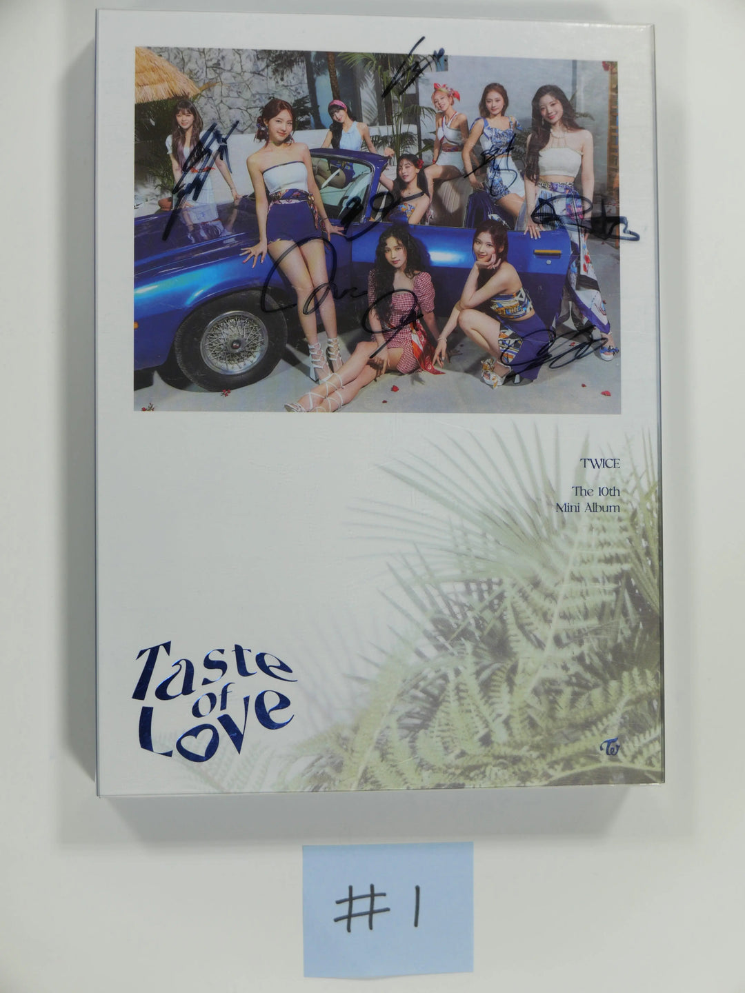 Twice "Taste Of Love" - Autographed (Signed) Promo Album - HALLYUSUPERSTORE
