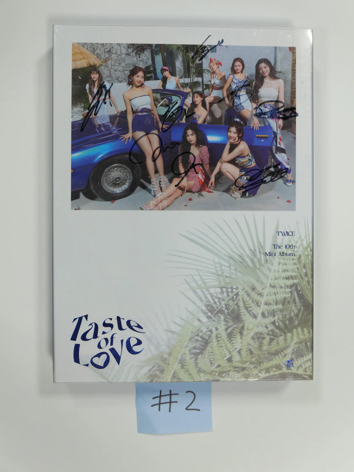Twice "Taste Of Love" - Autographed (Signed) Promo Album - HALLYUSUPERSTORE
