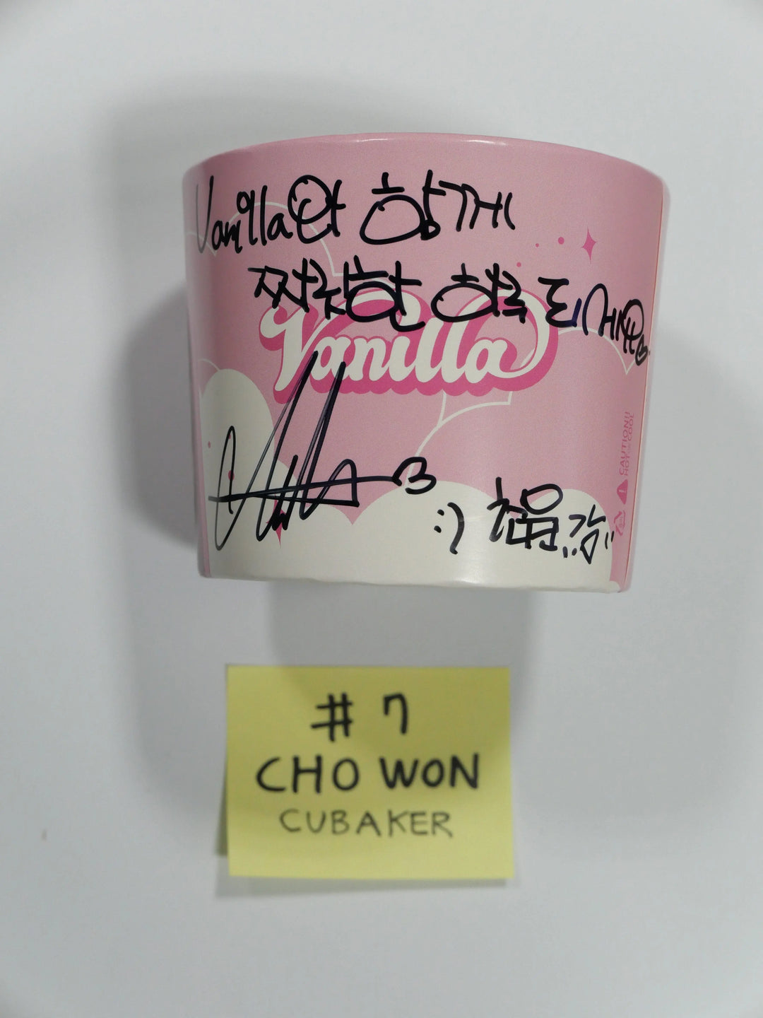 Lightsum - CUBAKER Event Hand Autograpted Cup Holder &amp; Photocard - HALLYUSUPERSTORE