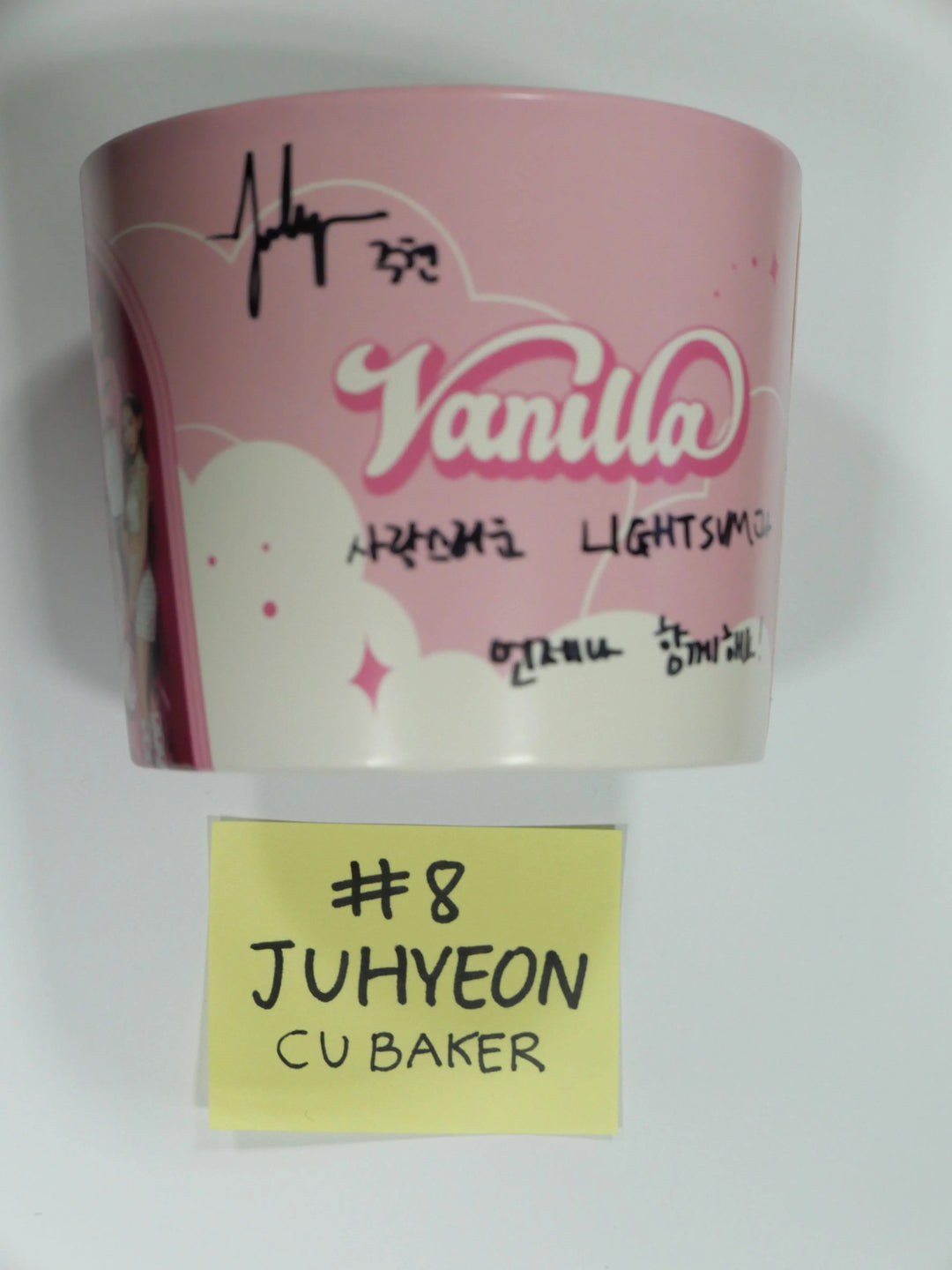 Lightsum - CUBAKER Event Hand Autograpted Cup Holder &amp; Photocard - HALLYUSUPERSTORE