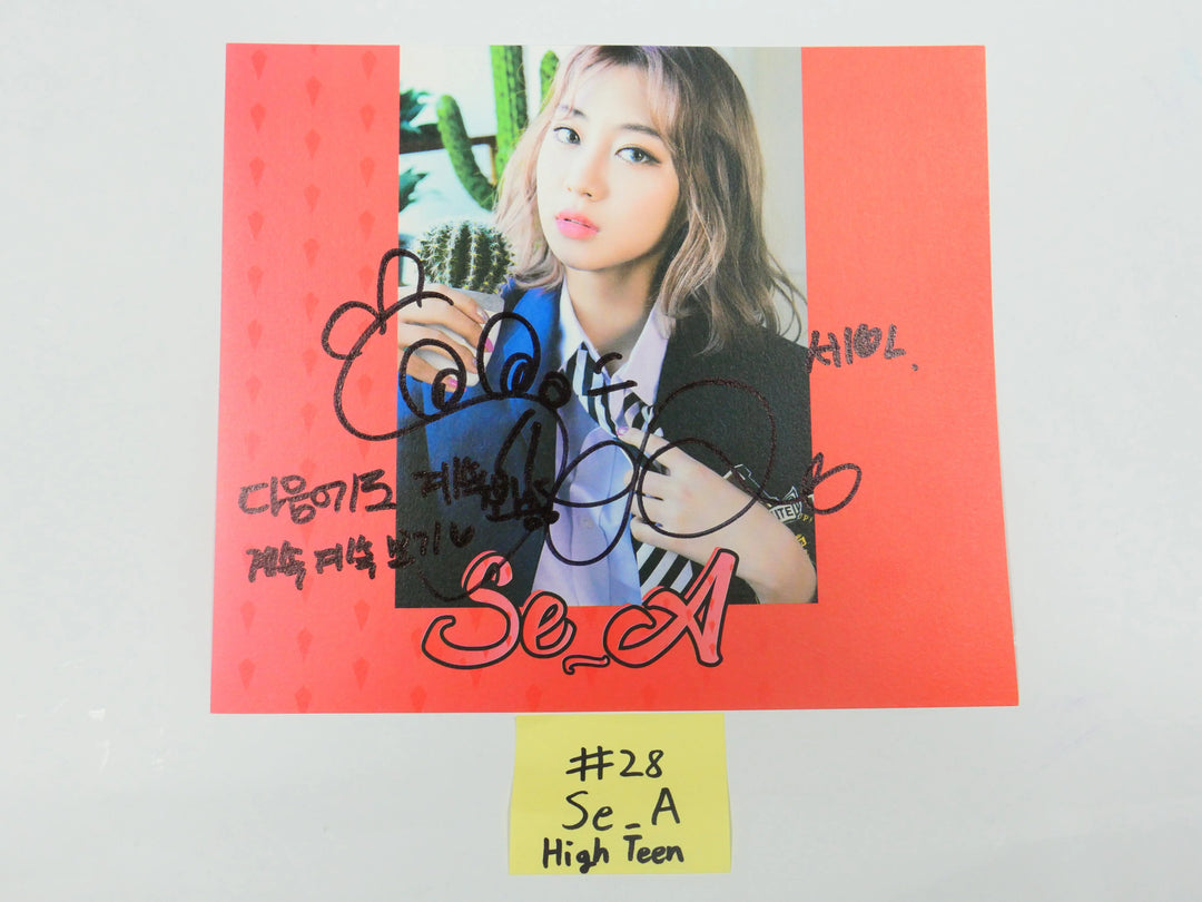 Loona, Dream Note, Pink Fantasy, High Teen - A Cut Page From Fansign Event Albums - HALLYUSUPERSTORE