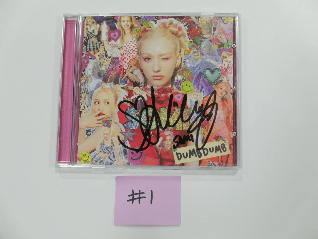 Somi "dumb dumb" - Hand Autographed(Signed) Promo Digital Single Album ( Restocked 5/10 ) - HALLYUSUPERSTORE