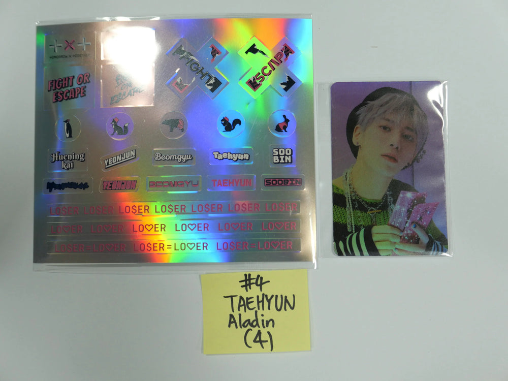 TXT 'Fight Of Escape' - Aladin Pre-Order Benefit Hologram Photocard + Sticker - HALLYUSUPERSTORE