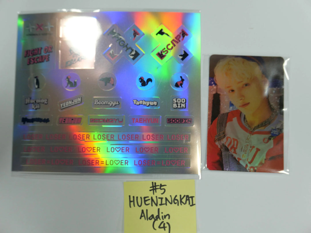 TXT 'Fight Of Escape' - Aladin Pre-Order Benefit Hologram Photocard + Sticker - HALLYUSUPERSTORE