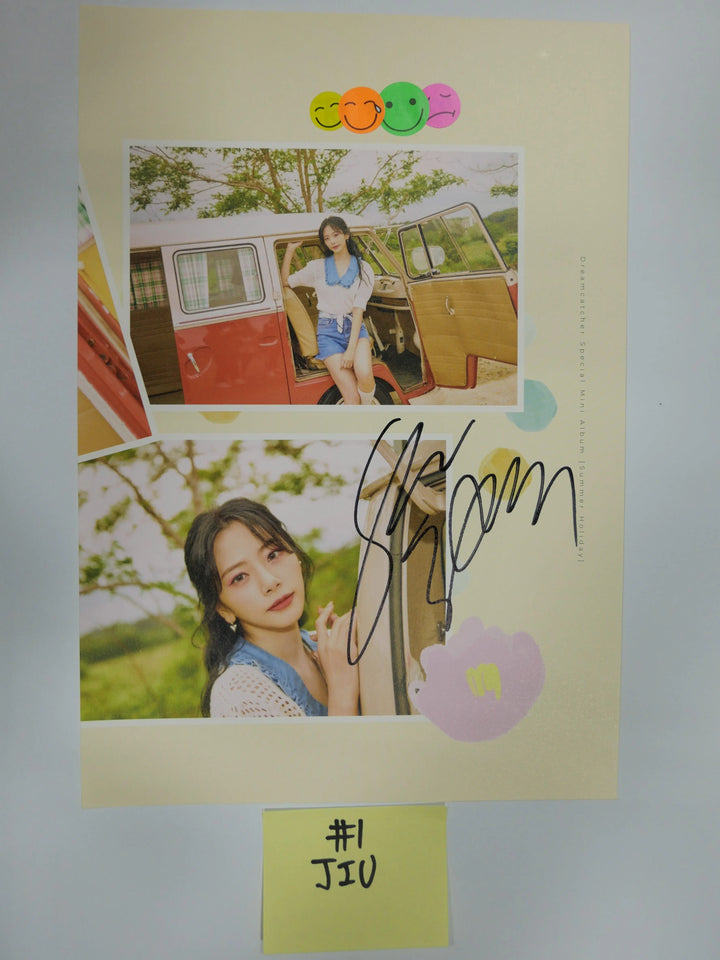 Dreamcatcher [Summer Holiday] – A Cut Page From Fansign Event Albums - HALLYUSUPERSTORE
