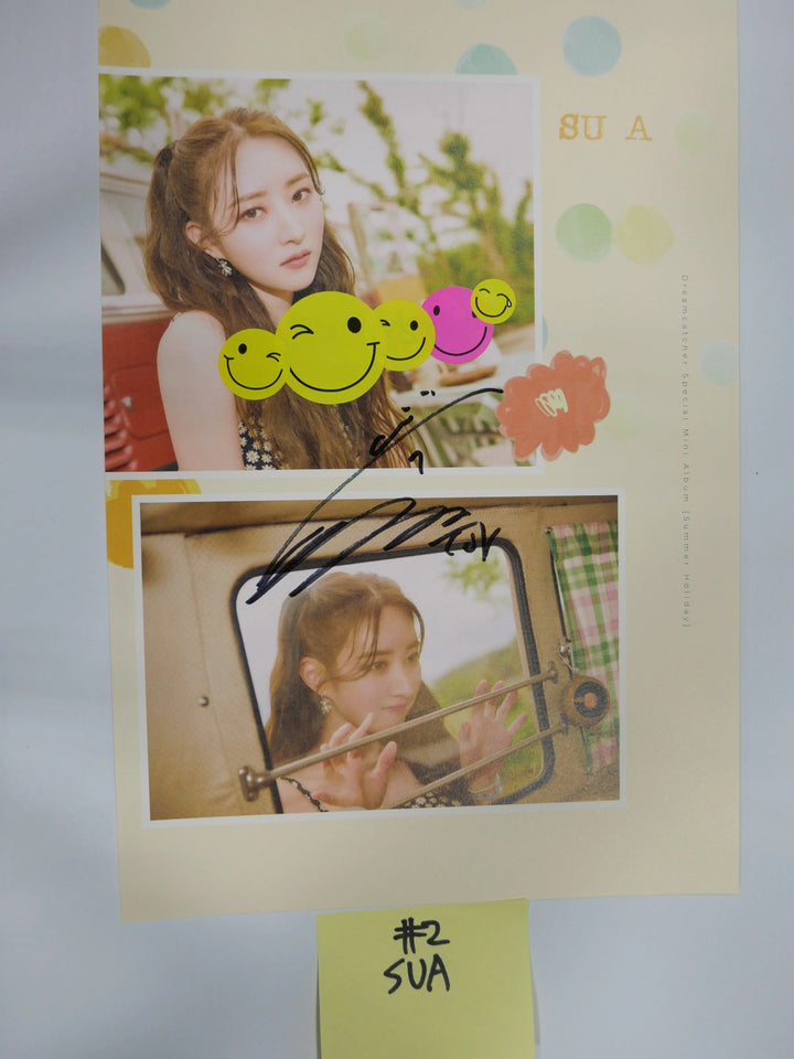 Dreamcatcher [Summer Holiday] – A Cut Page From Fansign Event Albums - HALLYUSUPERSTORE