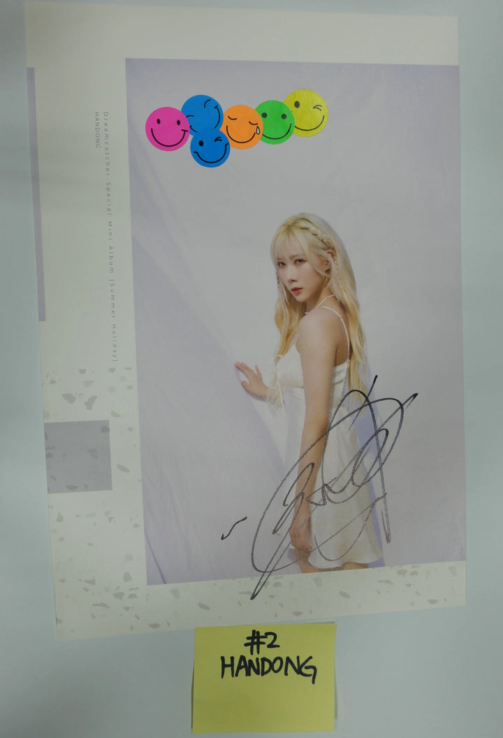 Dreamcatcher [Summer Holiday] – A Cut Page From Fansign Event Albums - HALLYUSUPERSTORE
