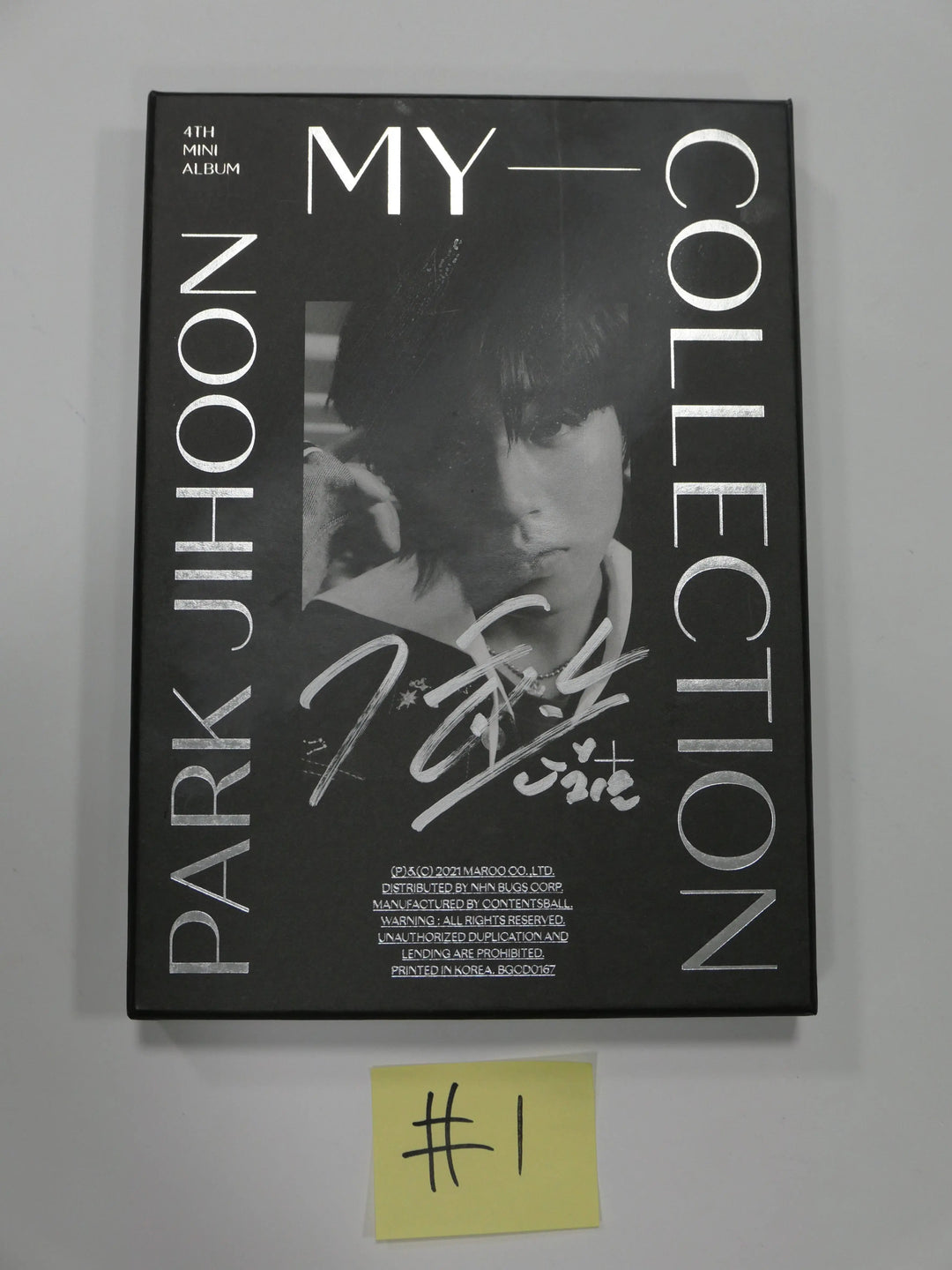 Park Ji Hoon "My Collection" 4th Mini - Hand Autographed (Signed) Promo Album - HALLYUSUPERSTORE