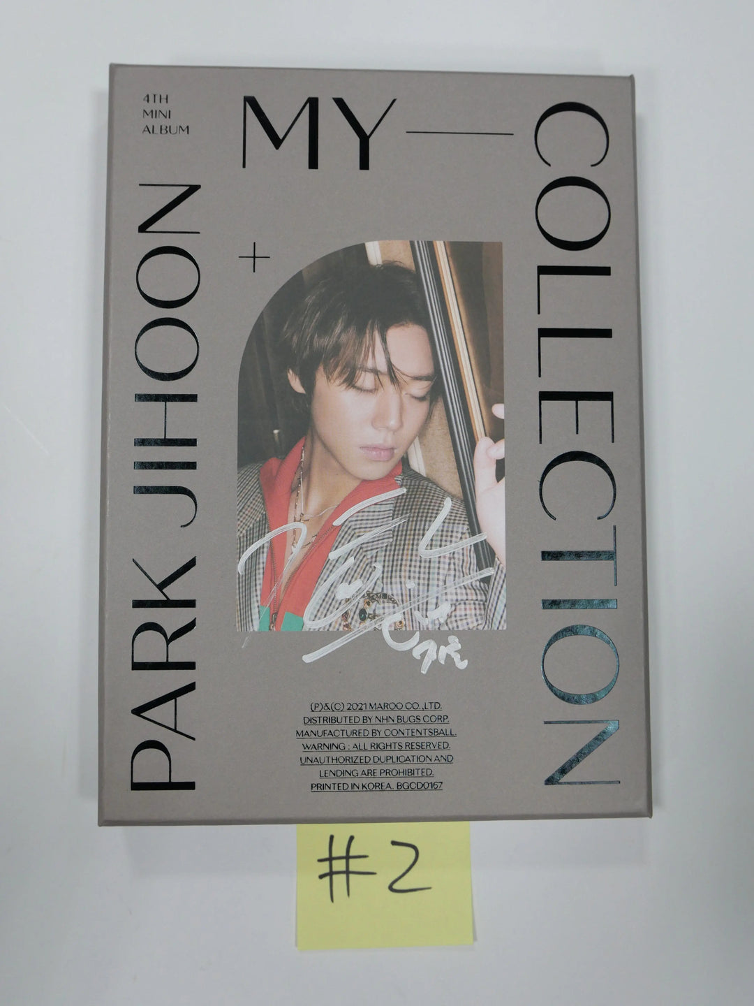Park Ji Hoon "My Collection" 4th Mini - Hand Autographed (Signed) Promo Album - HALLYUSUPERSTORE