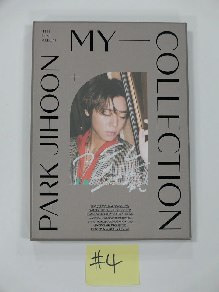 Park Ji Hoon "My Collection" 4th Mini - Hand Autographed (Signed) Promo Album - HALLYUSUPERSTORE